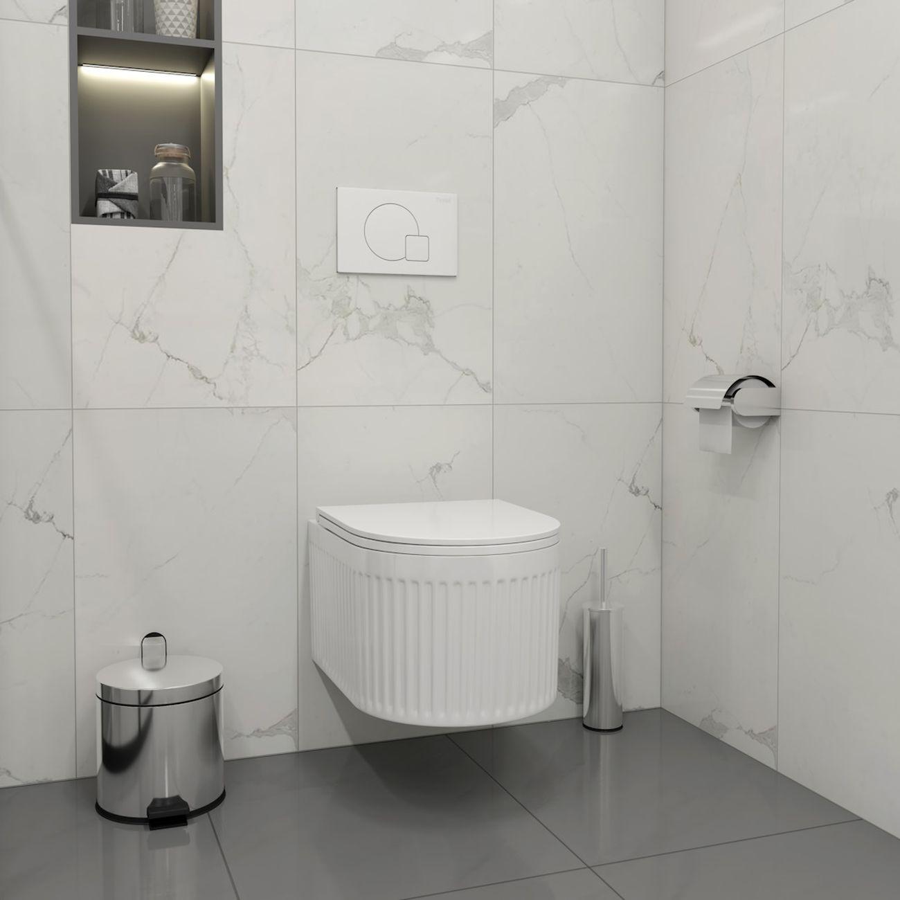 Комплекты для монтажа унитаза Teymi Martta Vortex кнопка белая F16862