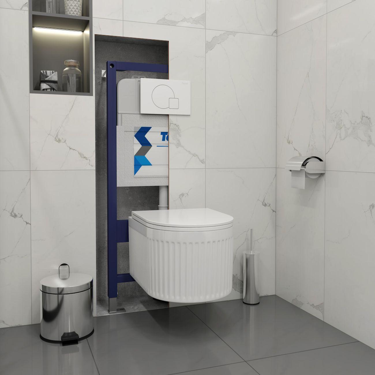 Комплекты для монтажа унитаза Teymi Martta Vortex кнопка белая F16862