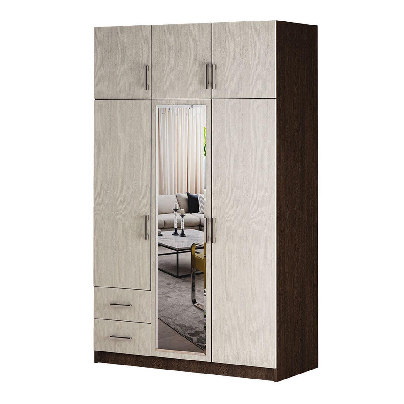 Шкаф БТС МЕБЕЛЬ трехстворчатый с ящиками BTS, венге