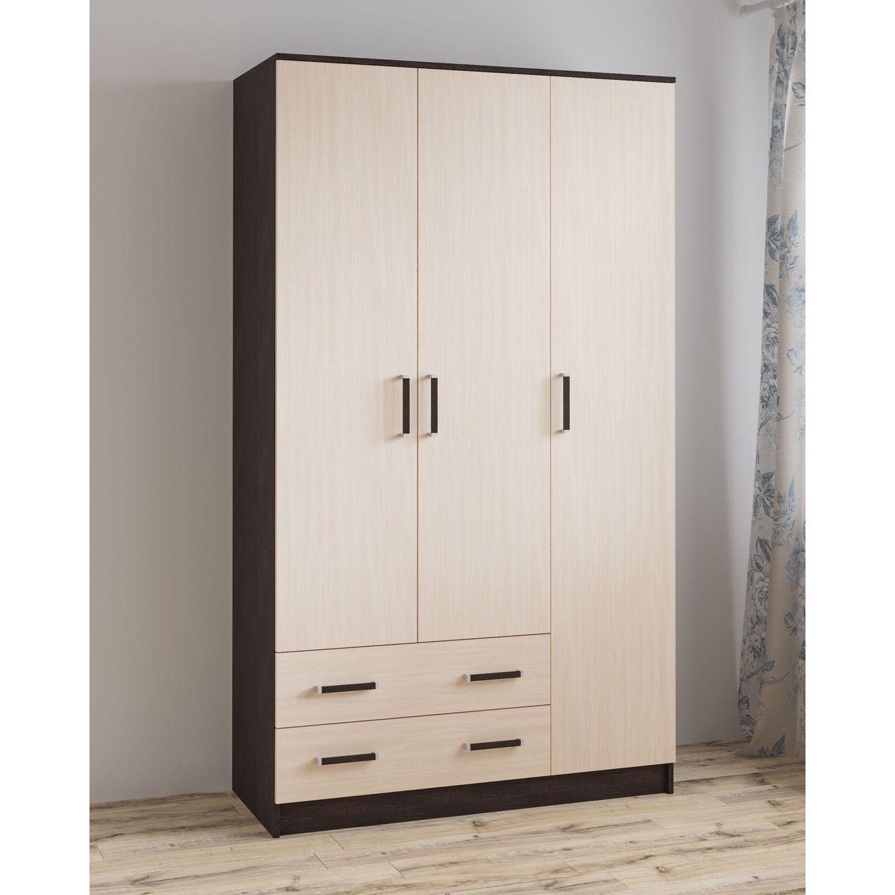 Шкаф ТЭКС мебель Лагуна 120 см, венге/дуб молочный