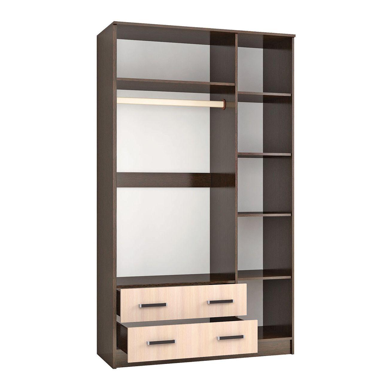 Шкаф ТЭКС мебель Лагуна 120 см, венге/дуб молочный