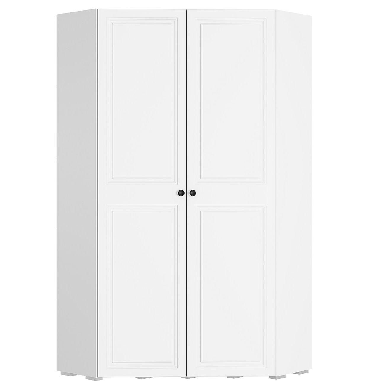 Шкаф БТС МЕБЕЛЬ угловой Софт ШКУ-01 белый/эмаль белая (F26)