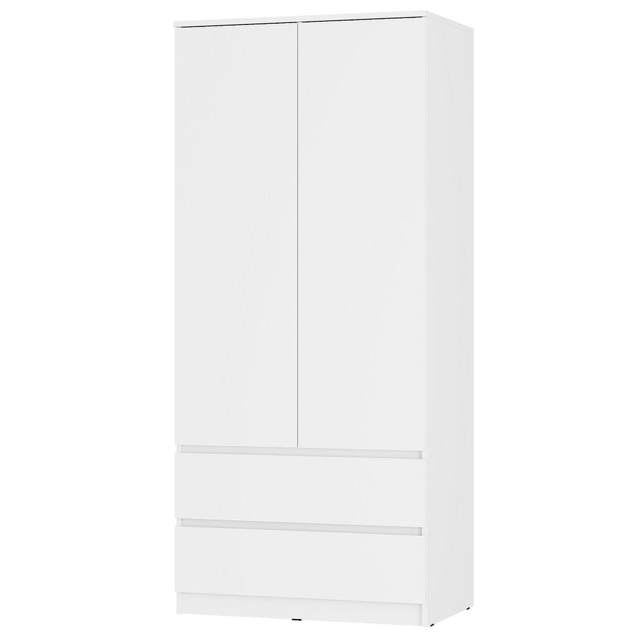 Шкаф БТС МЕБЕЛЬ двухстворчатый Симпл ШК-03, белый