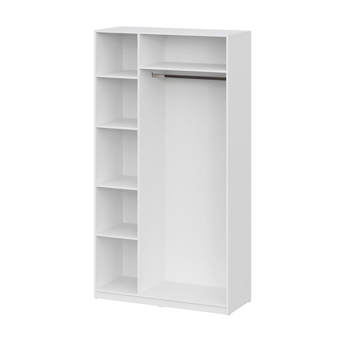 Шкаф Арника мебель распашной (5 полок + штанга) ШК 5 (1200), белый