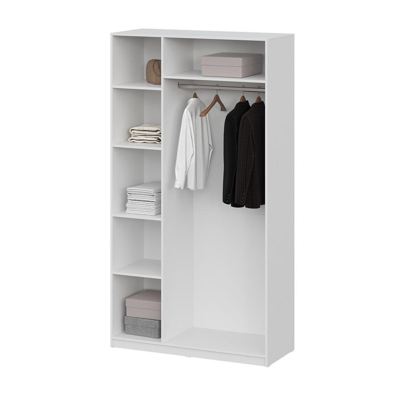 Шкаф Арника мебель распашной (5 полок + штанга) ШК 5 (1200), белый