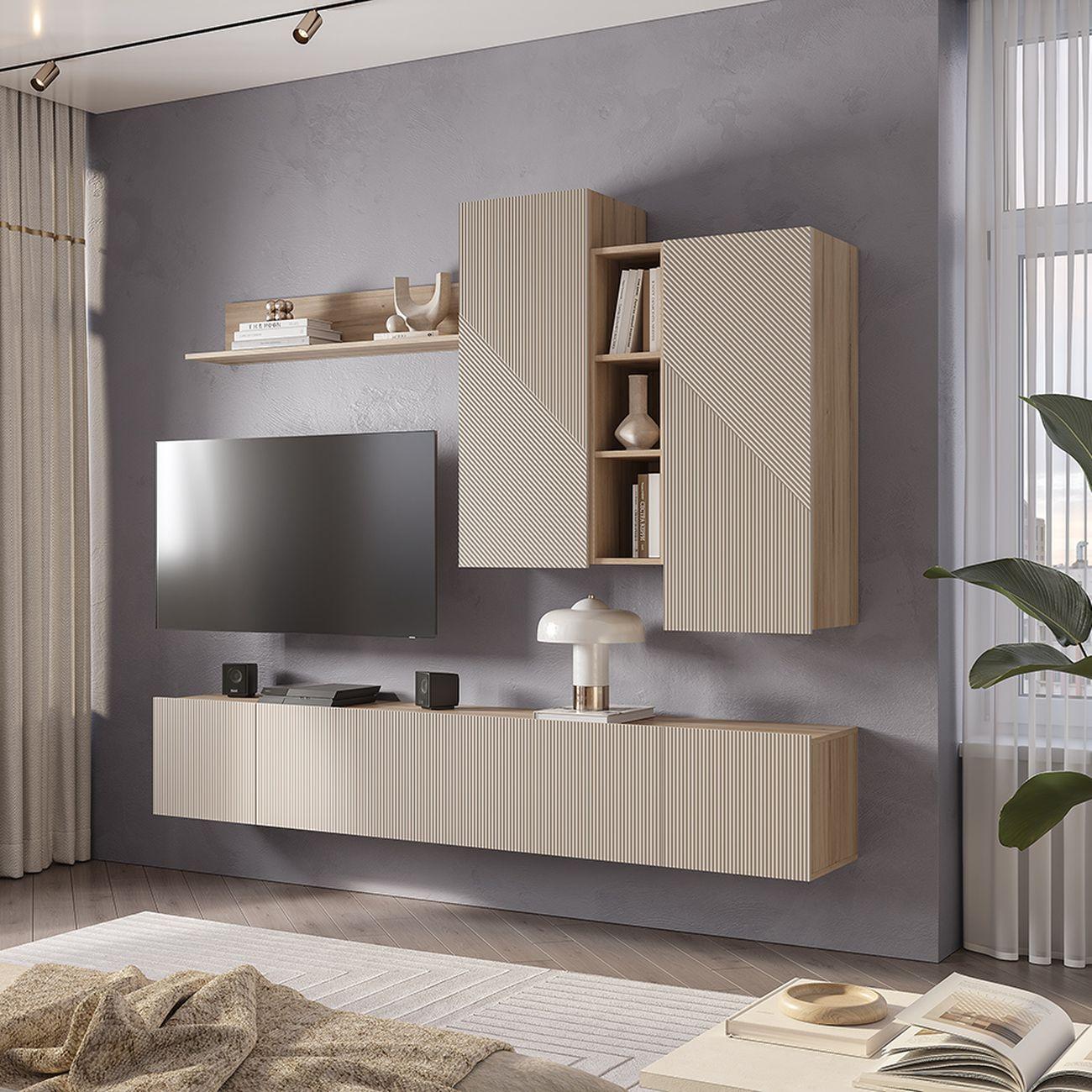 Шкаф БТС МЕБЕЛЬ навесной с полками Эмилия ГМ-12