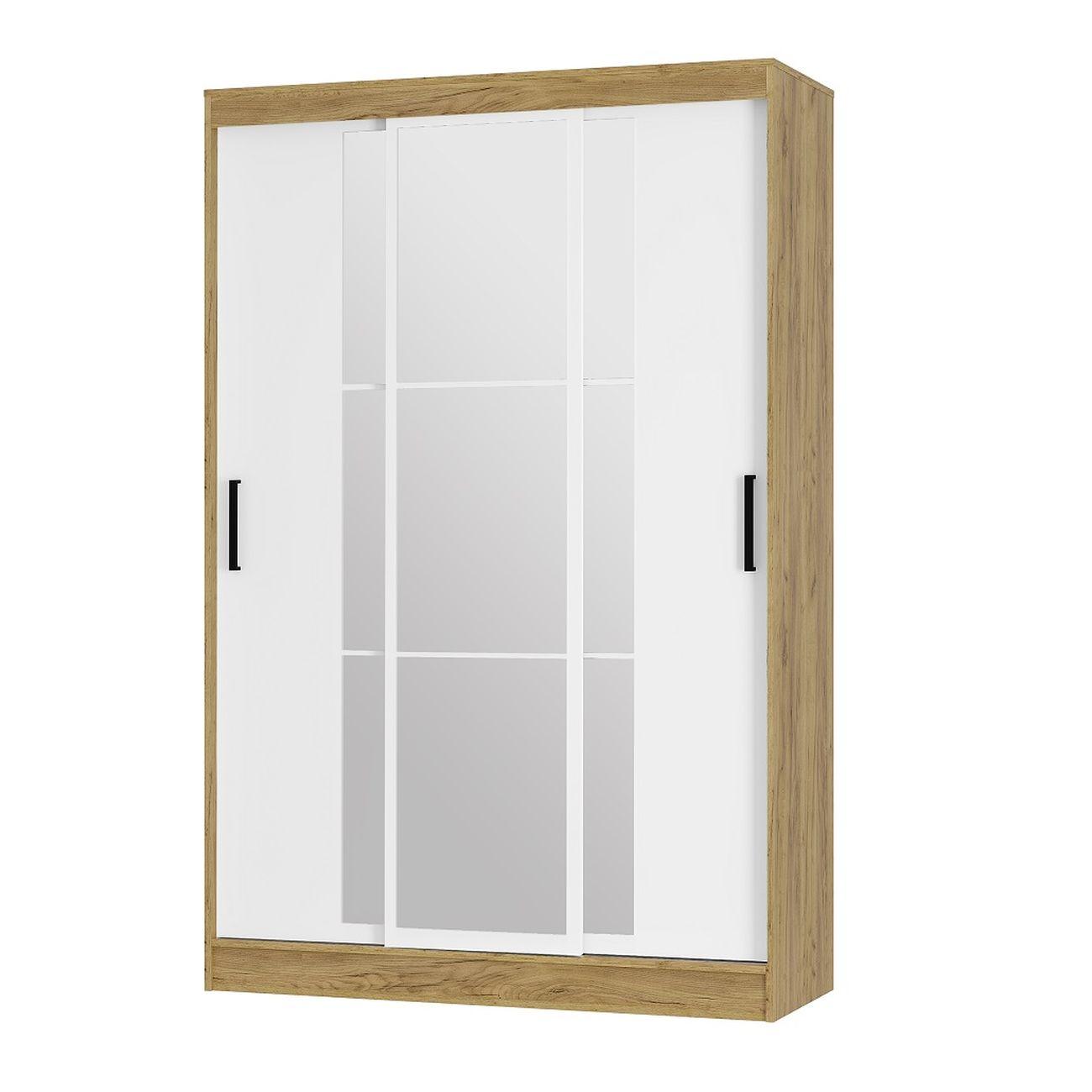 Шкаф-купе БТС МЕБЕЛЬ Тайм ШКК-03, крафт/белый