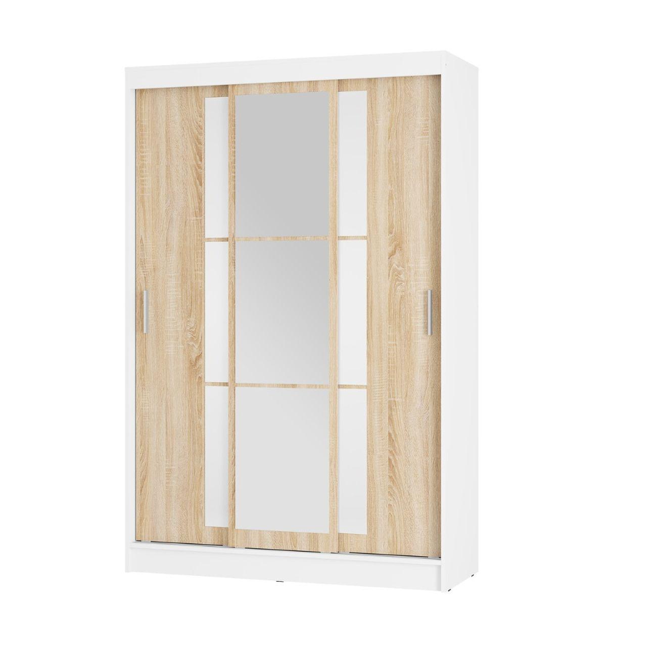 Шкаф-купе БТС МЕБЕЛЬ Денвер ШКК-03, белый/сонома