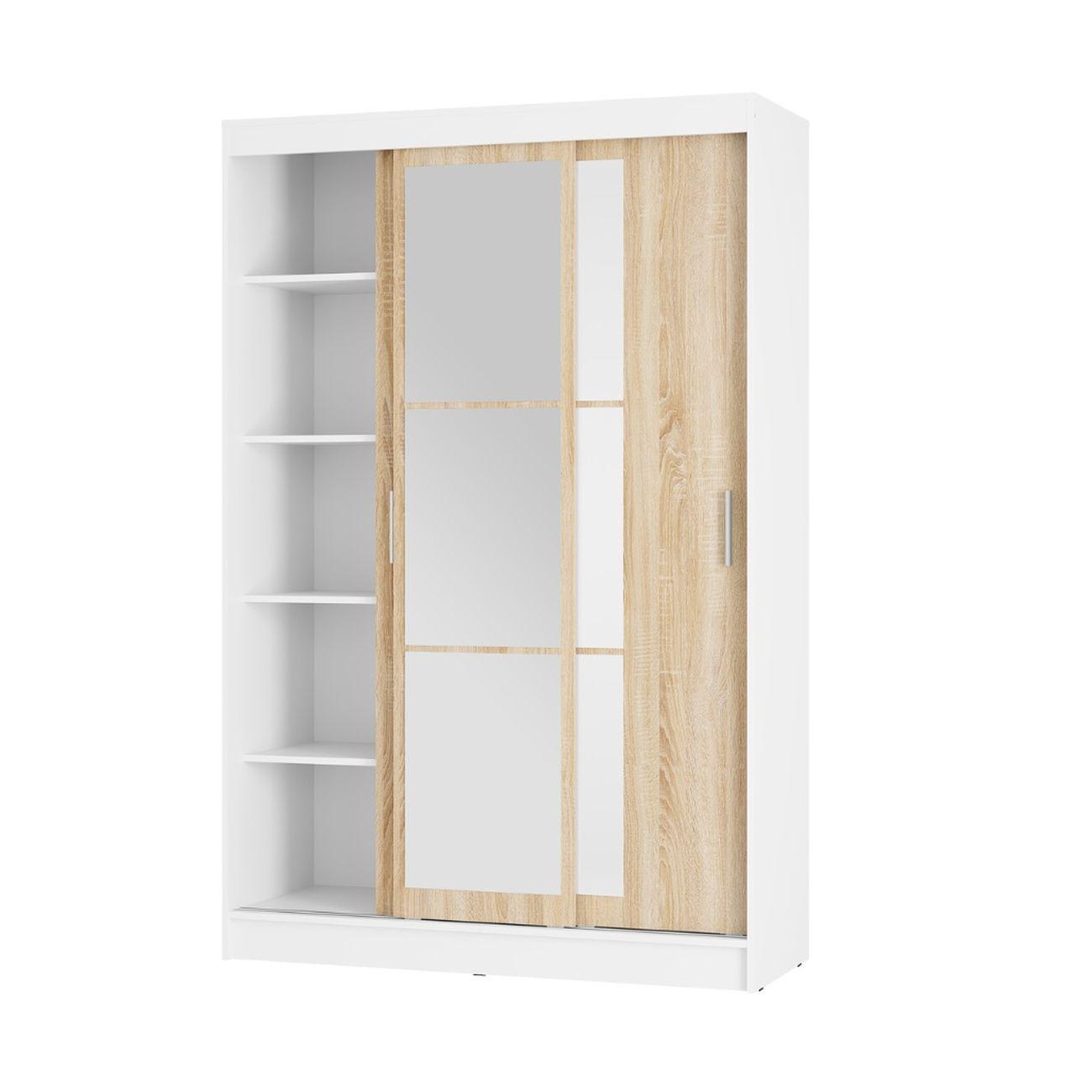 Шкаф-купе БТС МЕБЕЛЬ Денвер ШКК-03, белый/сонома