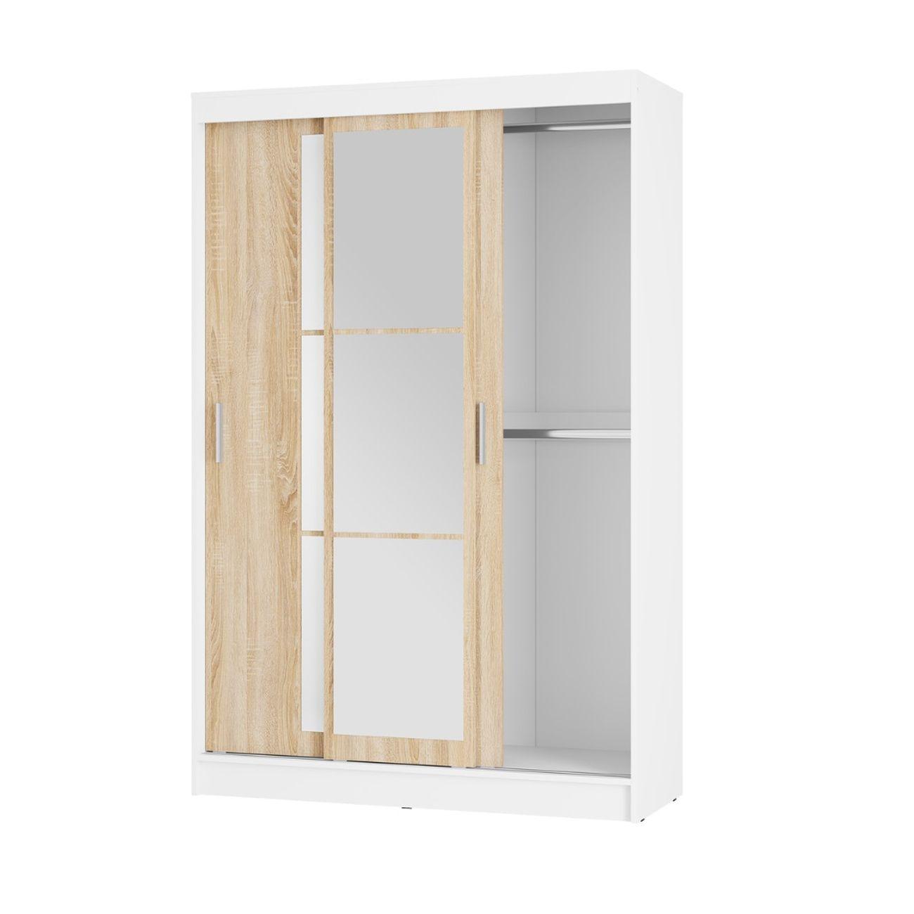 Шкаф-купе БТС МЕБЕЛЬ Денвер ШКК-03, белый/сонома