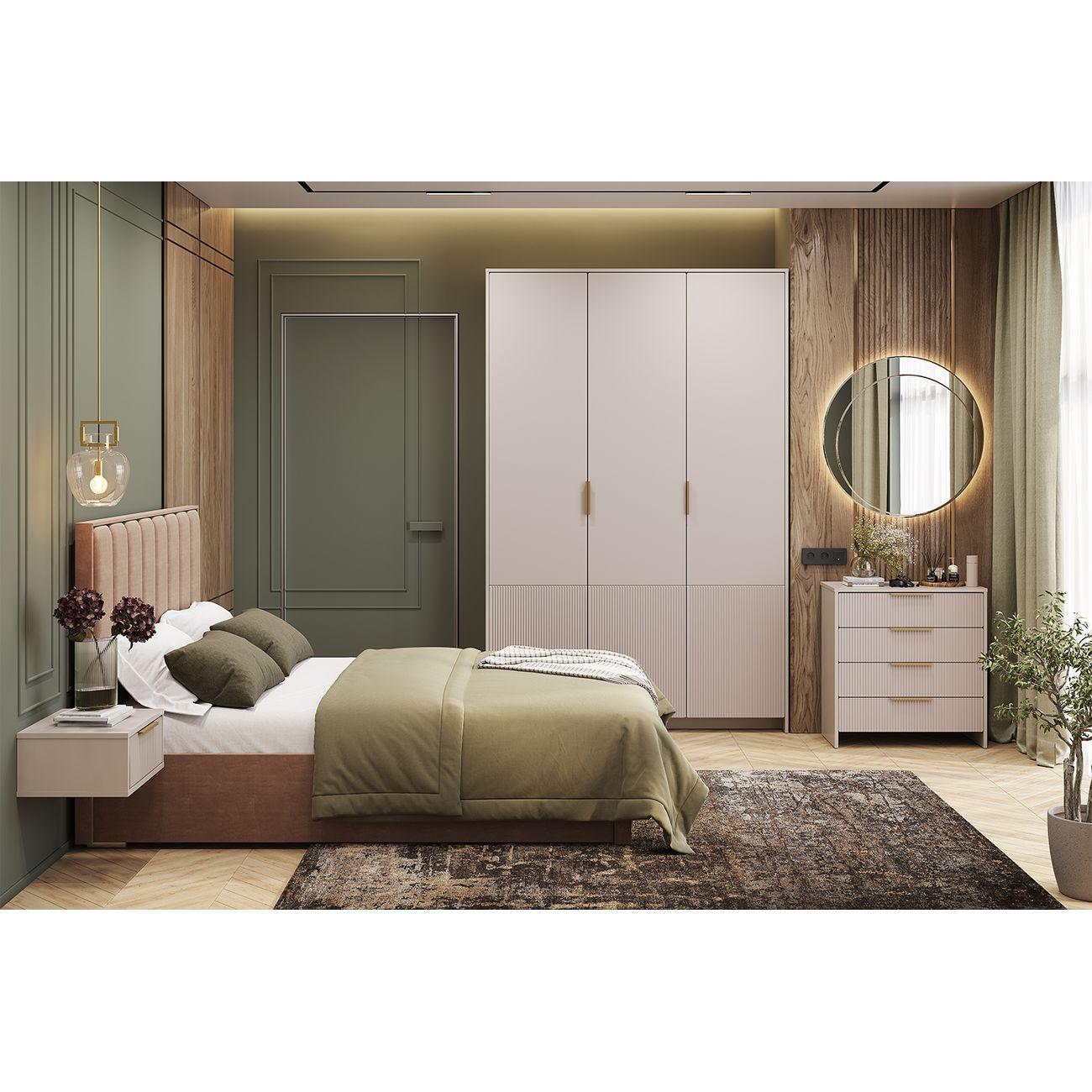 Шкаф БТС МЕБЕЛЬ трехстворчатый Пандора ШК-06, кашемир, айриш