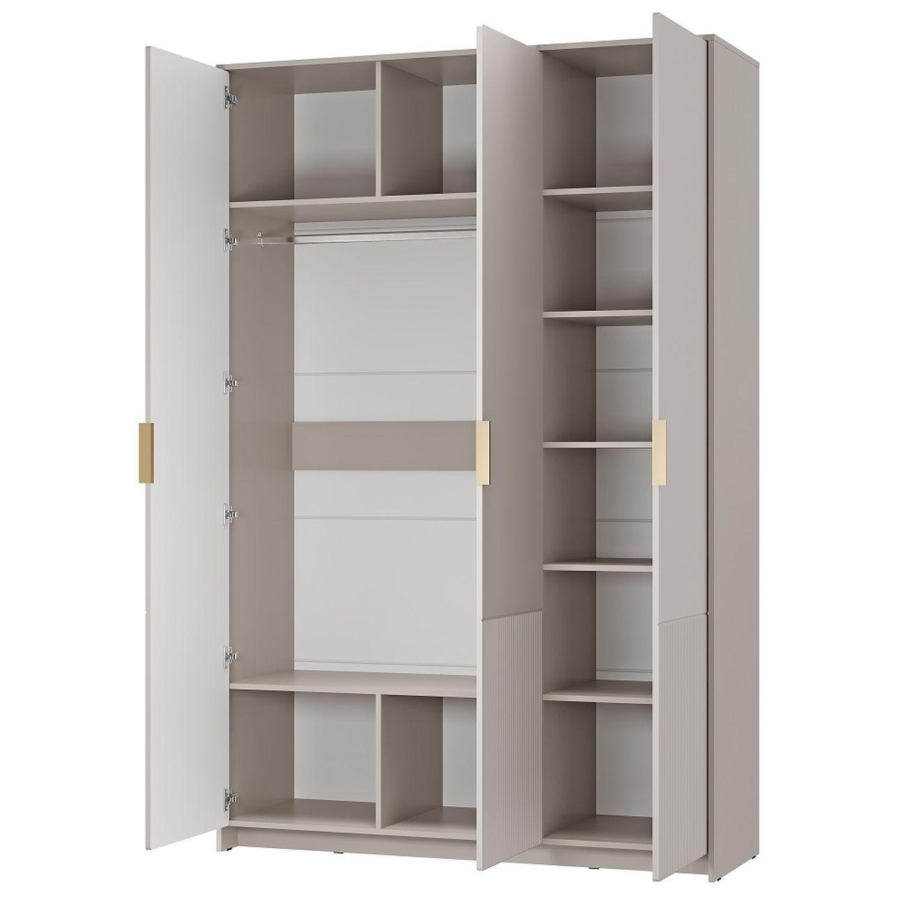 Шкаф БТС МЕБЕЛЬ трехстворчатый Пандора ШК-06, кашемир, айриш