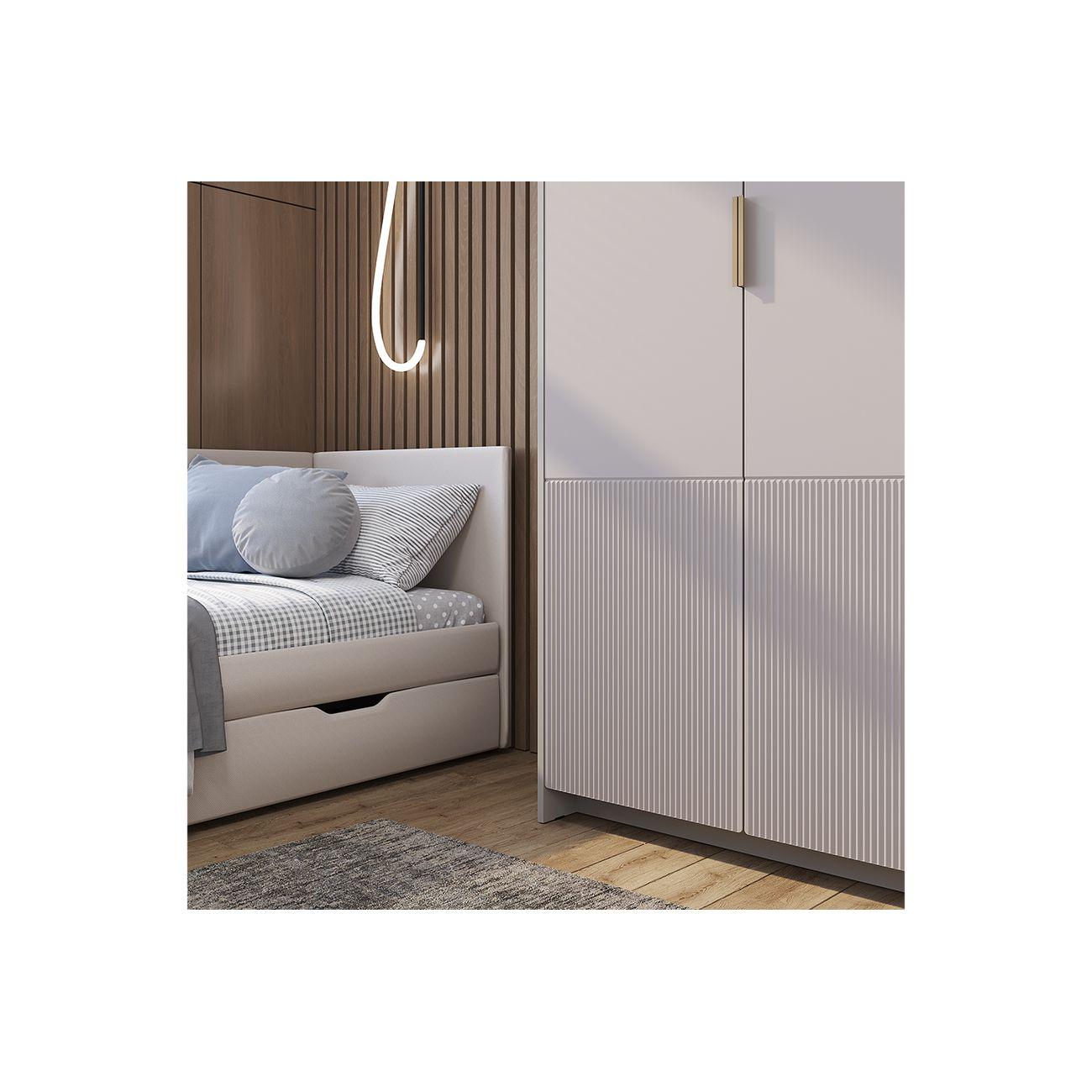 Шкаф БТС МЕБЕЛЬ трехстворчатый Пандора ШК-06, кашемир, айриш