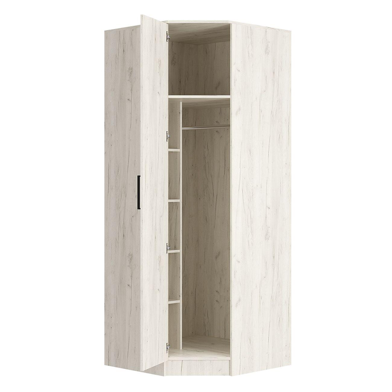 Шкаф БТС МЕБЕЛЬ угловой Фиеста, дуб крафт белый