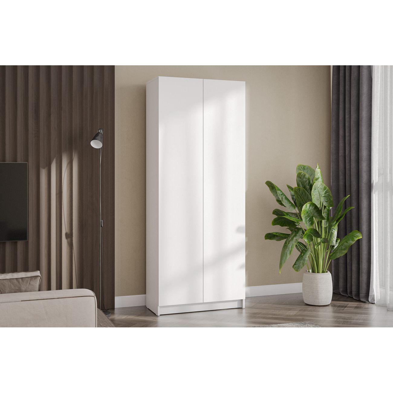 Шкаф Арника мебель двухстворчатый Бали, белый