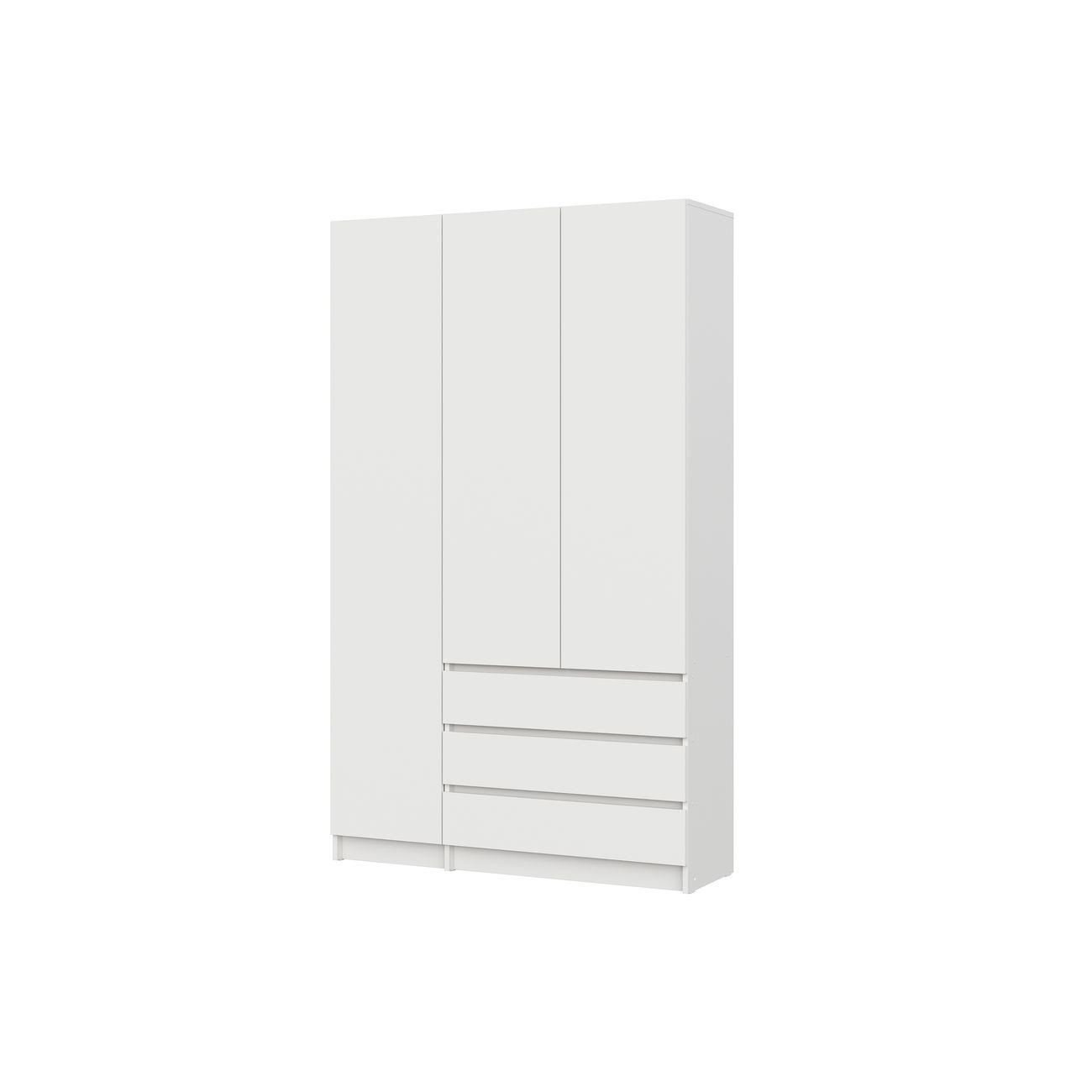 Шкаф Арника мебель трехстворчатый Бали, белый