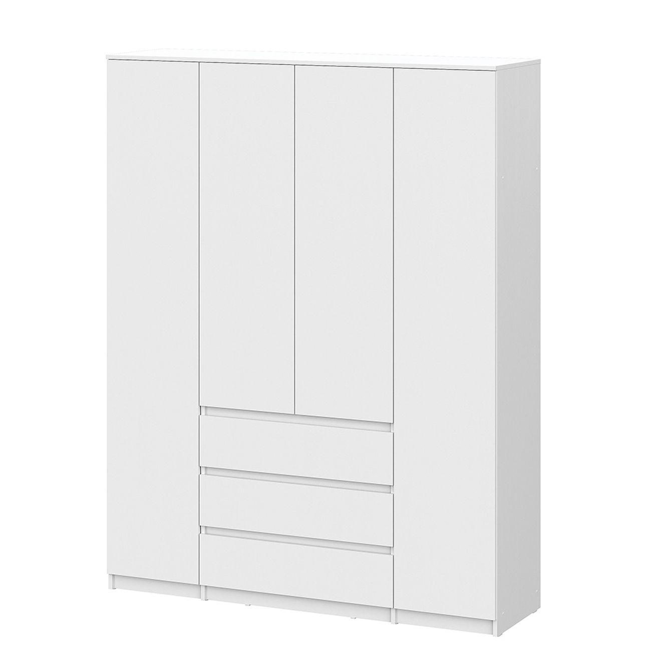 Шкаф Арника мебель четырехстворчатый Денвер (Серия 2), белый