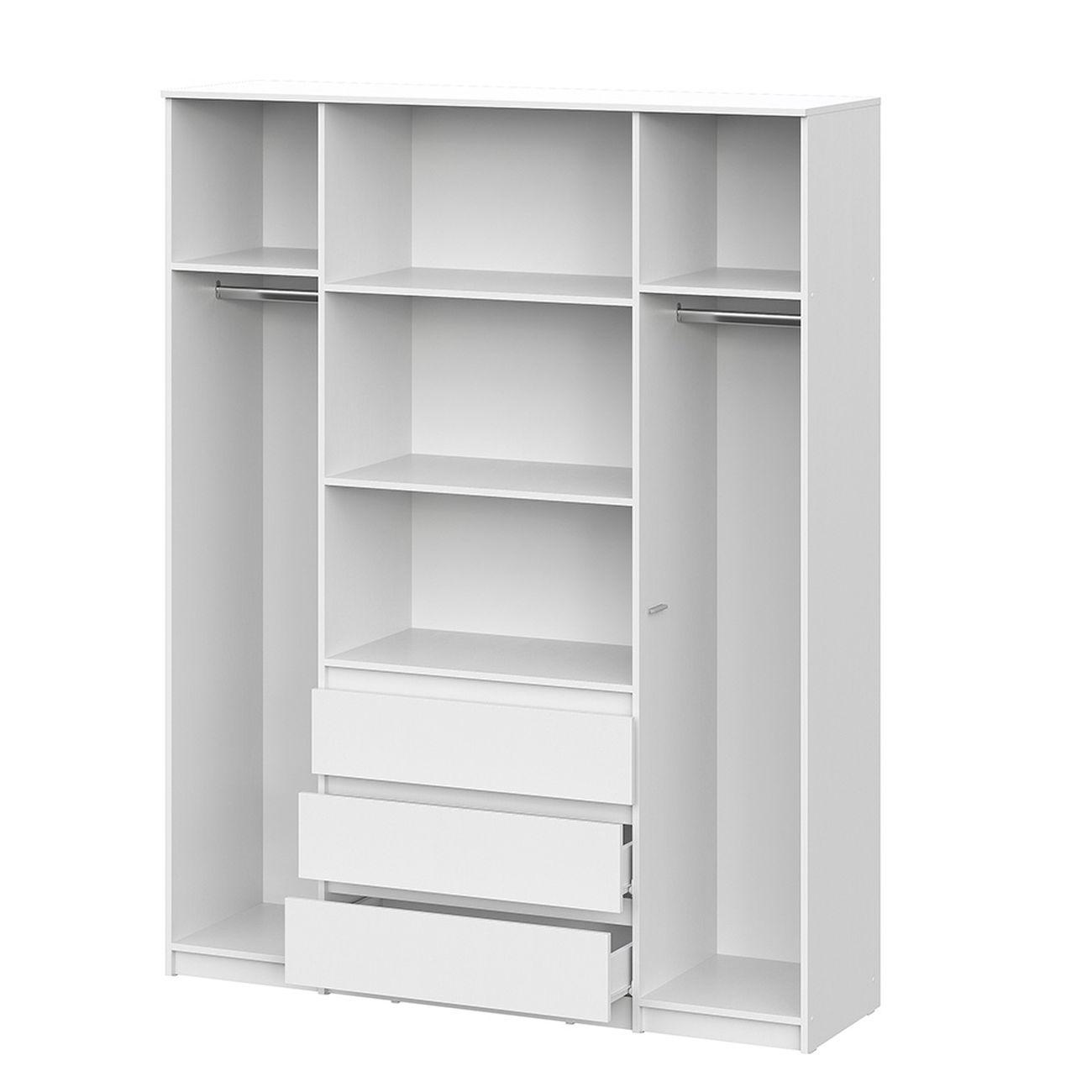 Шкаф Арника мебель четырехстворчатый Денвер (Серия 2), белый