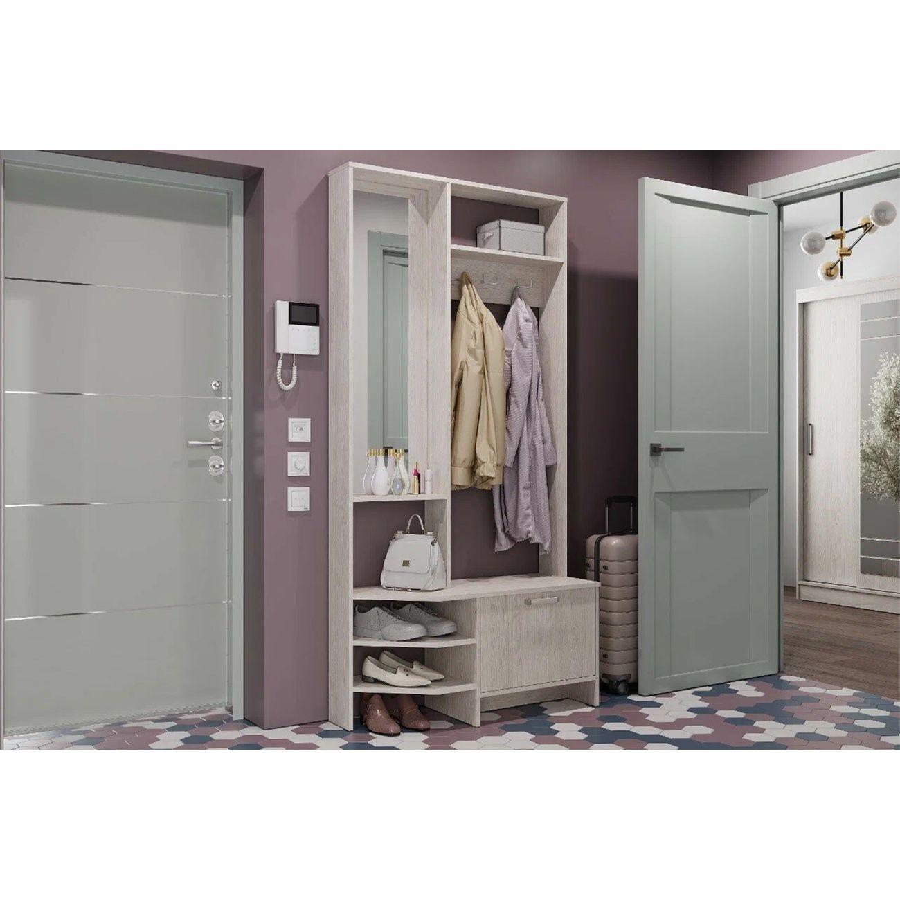 Шкаф БТС МЕБЕЛЬ Тео ПР-01, ясень белый фото