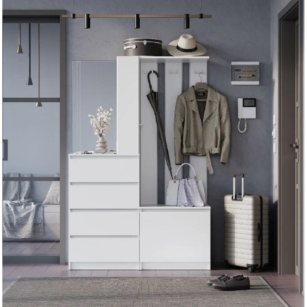 Шкаф БТС МЕБЕЛЬ Симпл ПР-04, белый