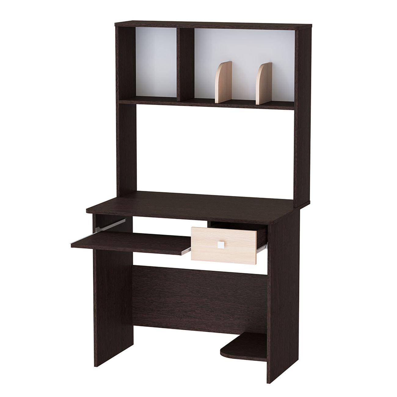 Стол компьютерный ТЭКС мебель Грета-4, венге/дуб молочный