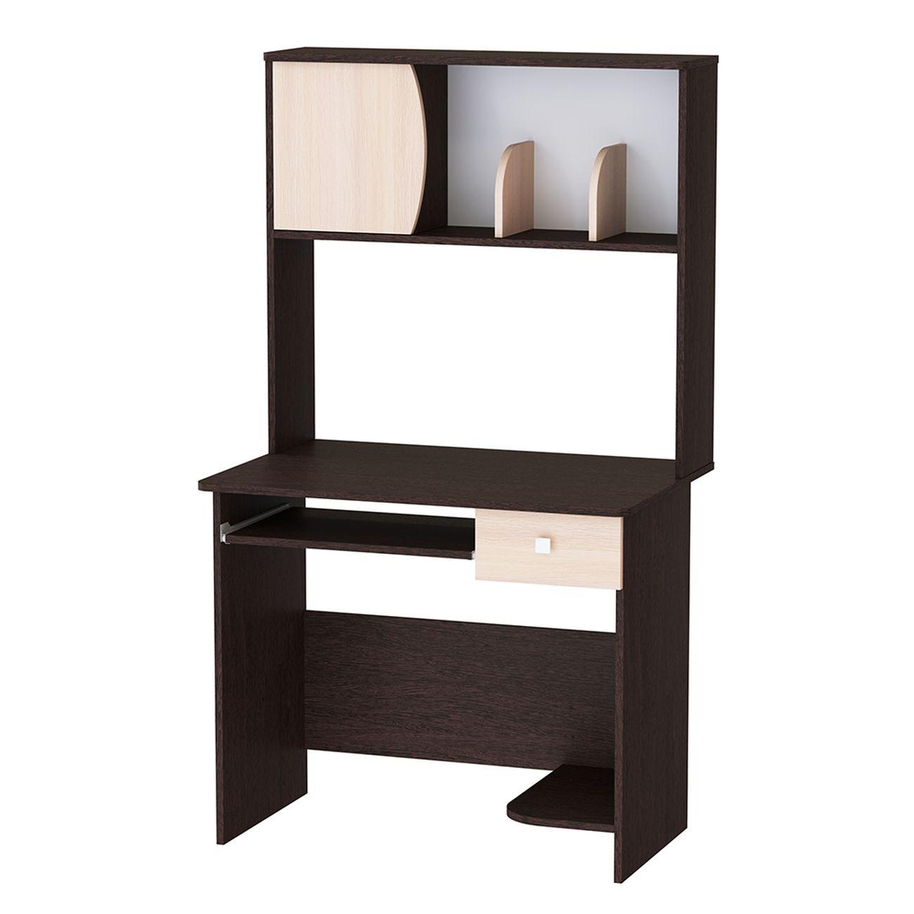 Стол компьютерный ТЭКС мебель Грета-4, венге/дуб молочный