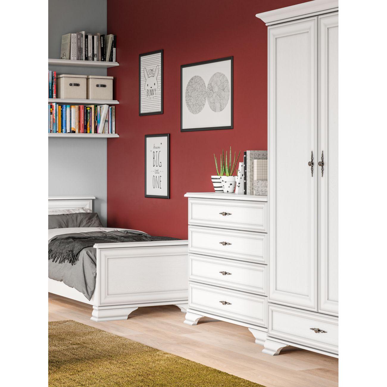 Комод Black Red White KENTAKI S320-KOM4S белый