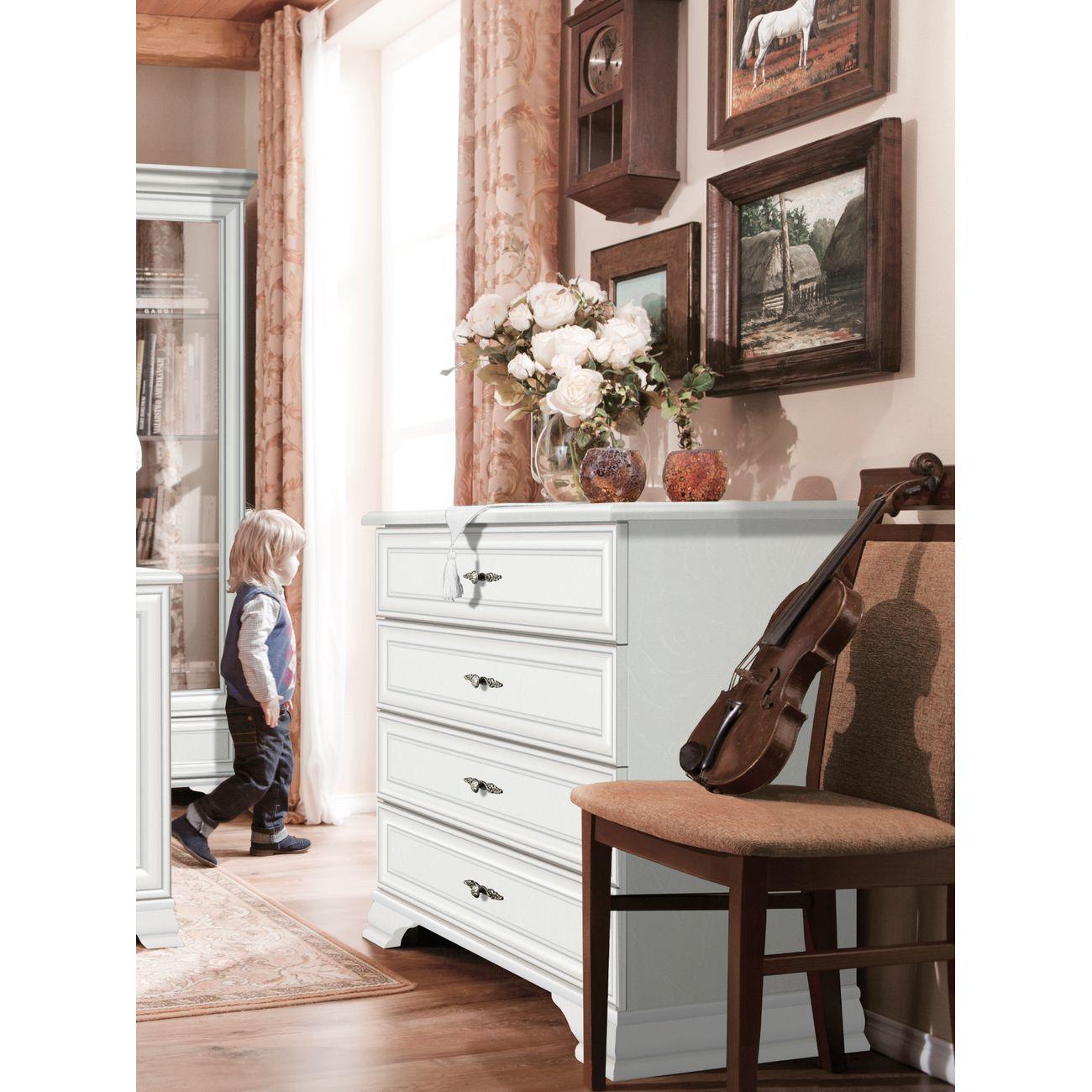 Комод Black Red White KENTAKI S320-KOM4S белый