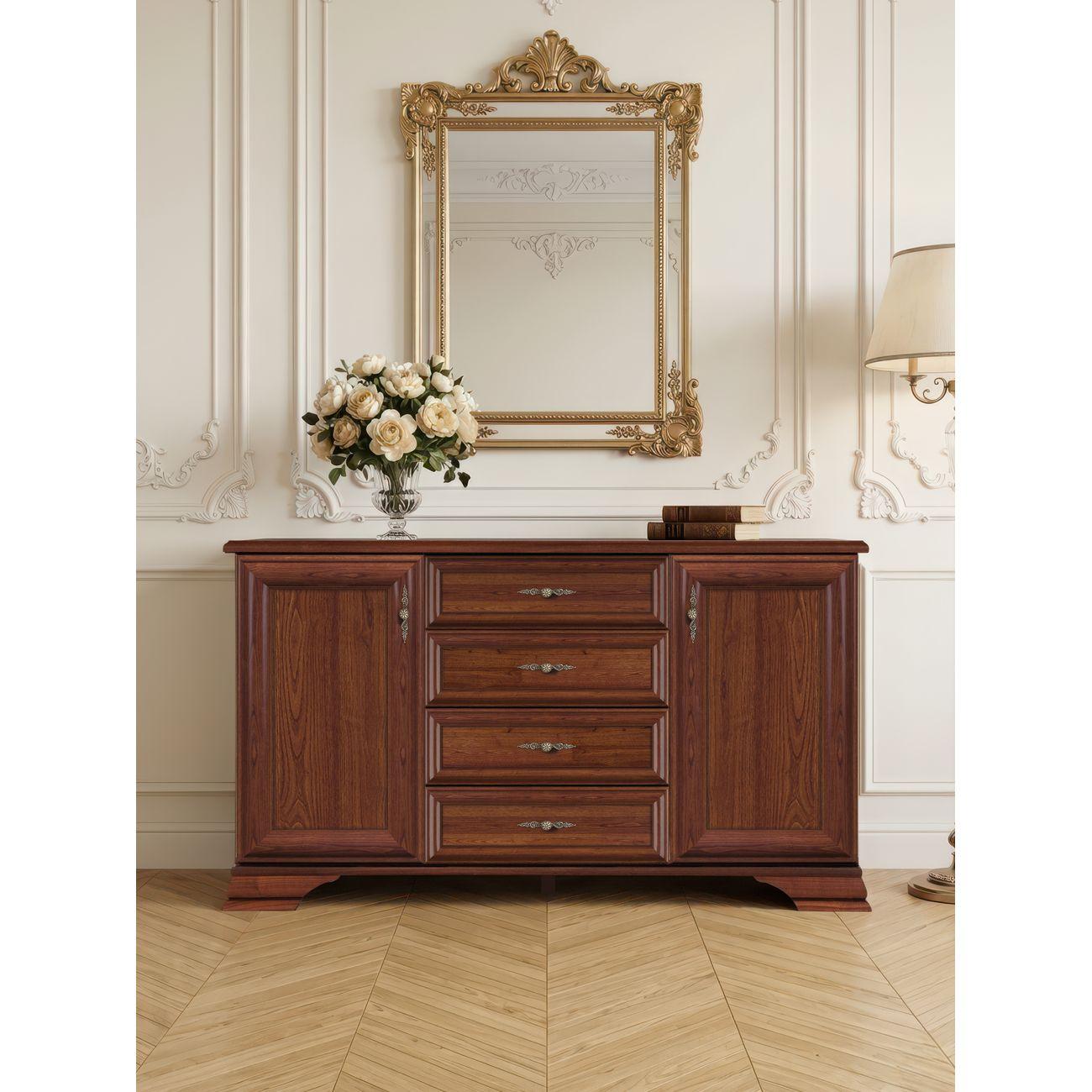 Тумба Black Red White KENTAKI S320-KOM2D4S каштан