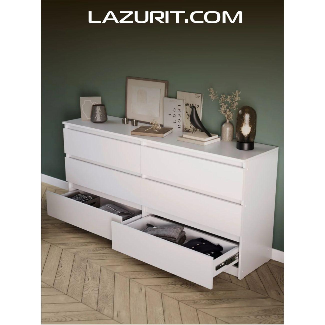 Комод LAZURIT мебель Эльбрус белый