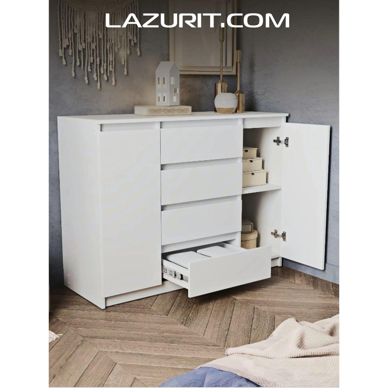 Комод LAZURIT мебель Эльбрус белый фото