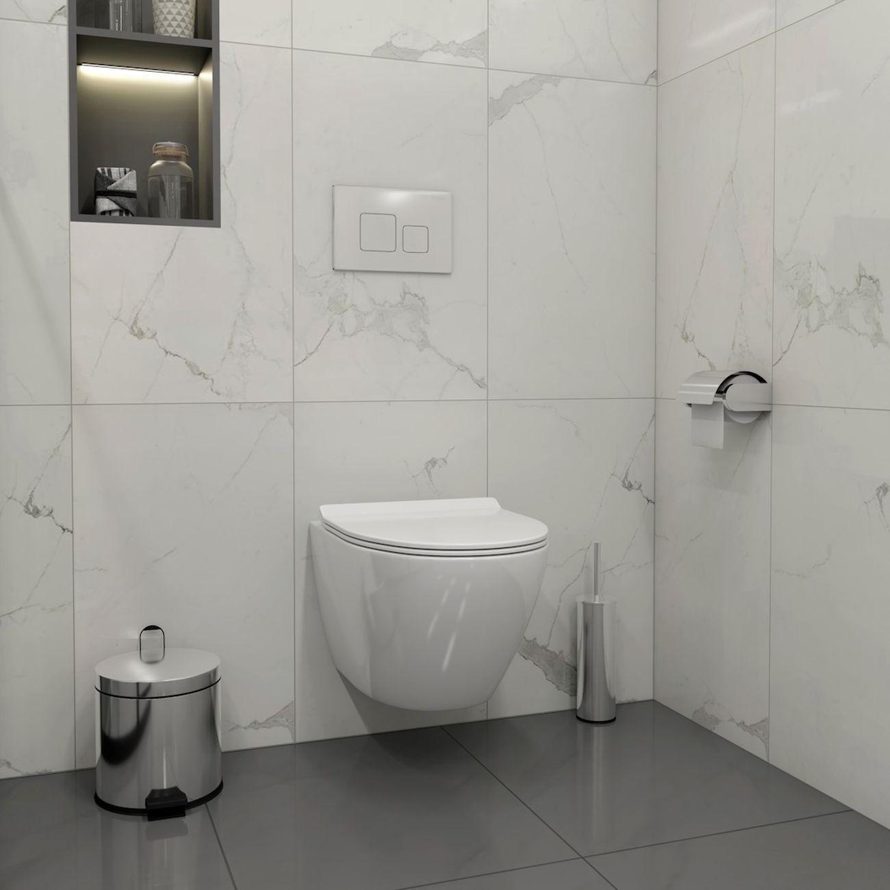 Комплекты для монтажа унитаза Teymi Lina PP кнопка хром F17188