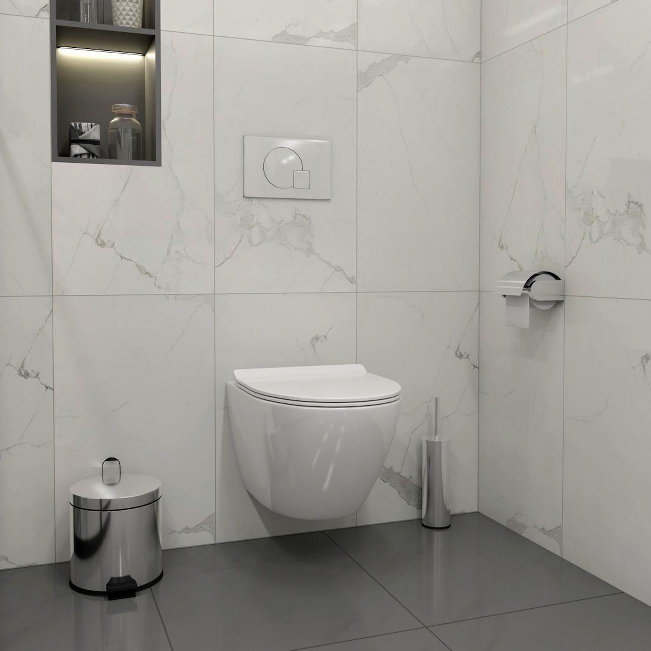 Комплекты для монтажа унитаза Teymi Lina PP кнопка хром F17191