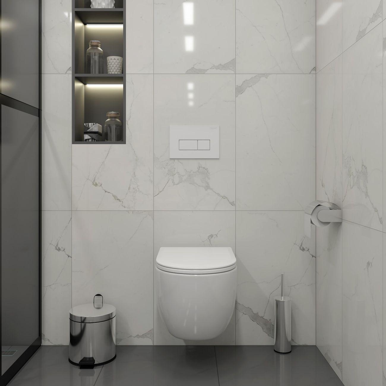 Комплекты для монтажа унитаза Teymi Lori Media Vortex кнопка белая F17414