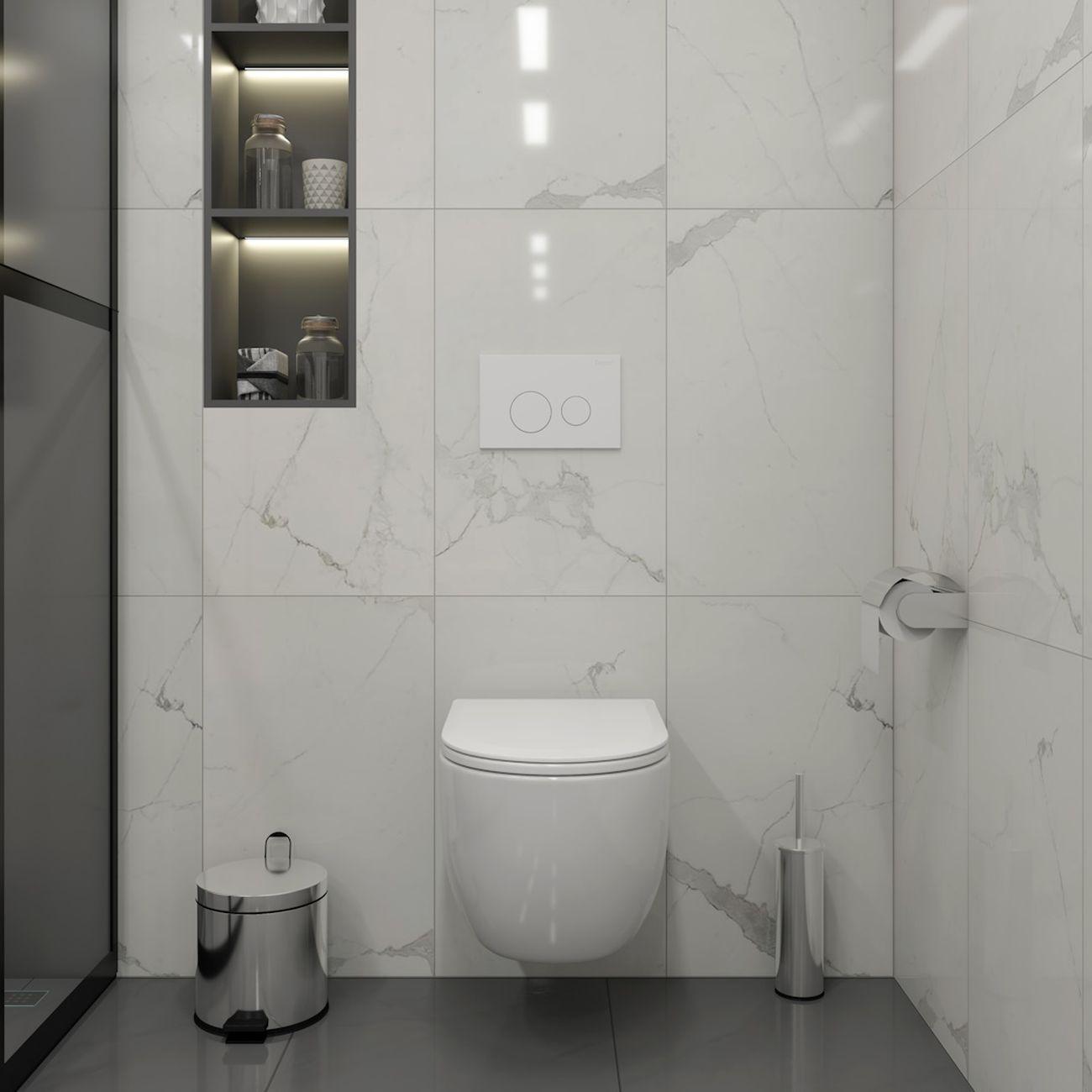 Комплекты для монтажа унитаза Teymi Lori Media Vortex кнопка белая F17420