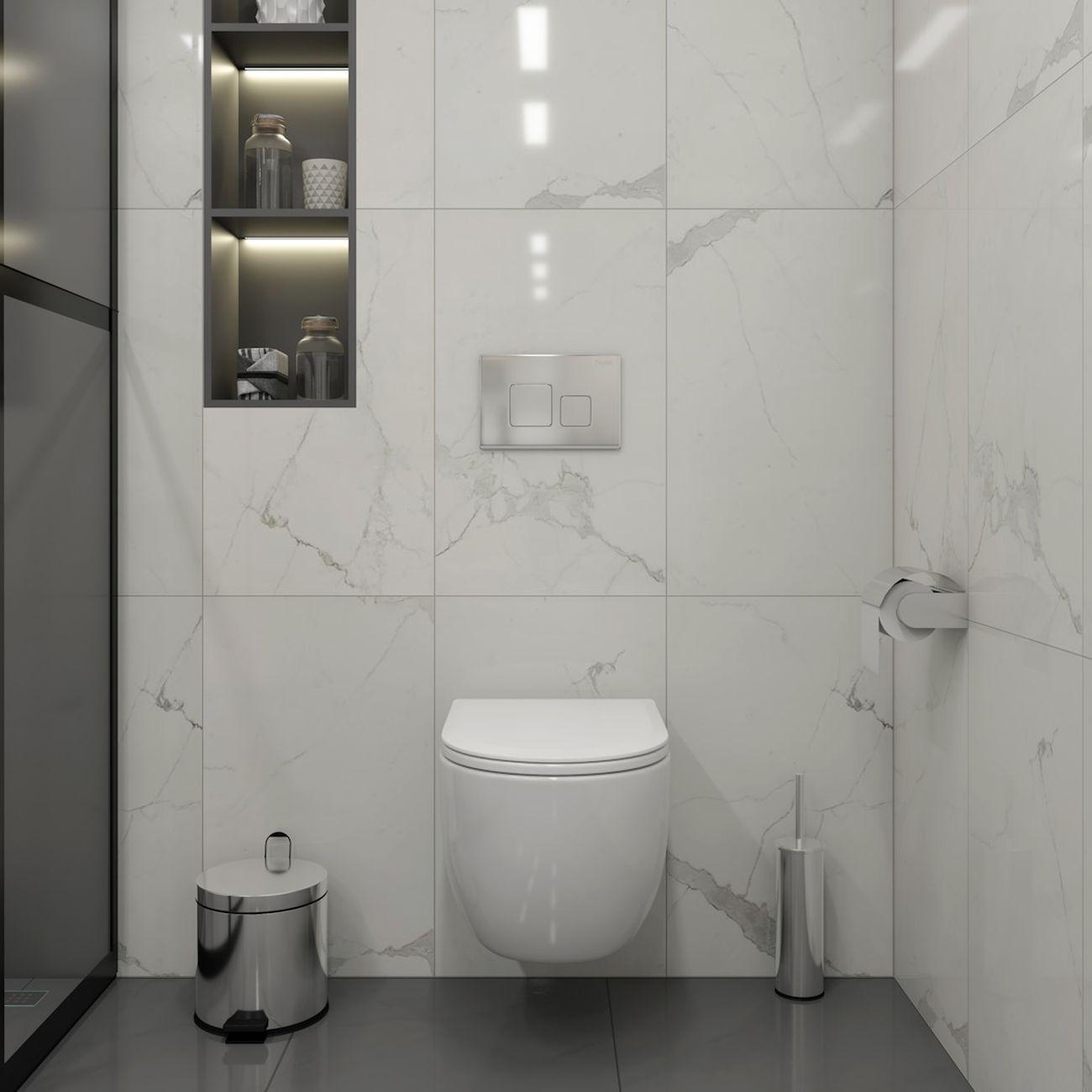 Комплекты для монтажа унитаза Teymi Lori Media Vortex кнопка хром F17428