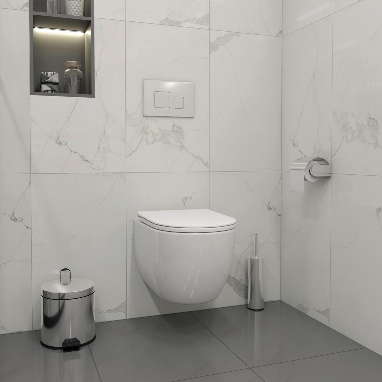 Комплекты для монтажа унитаза Teymi Lori Media Vortex кнопка хром F17428