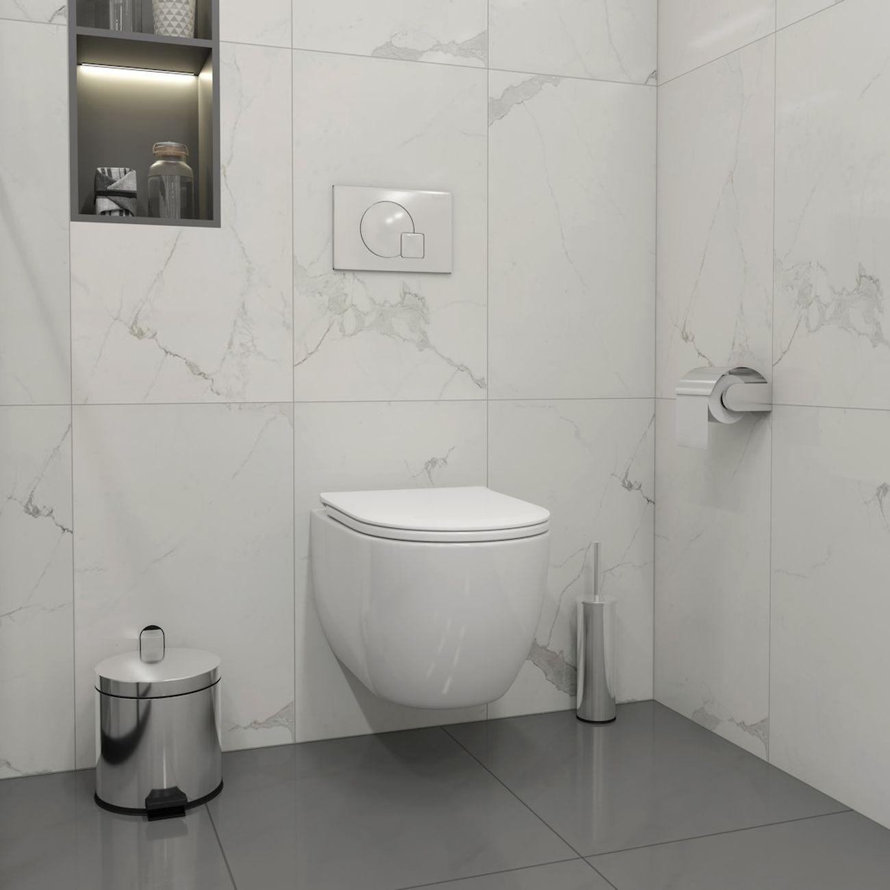 Комплекты для монтажа унитаза Teymi Lori Media Vortex кнопка хром F17431