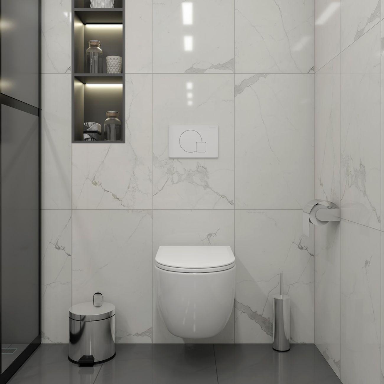 Комплекты для монтажа унитаза Teymi Lori Media Vortex кнопка белая F17433