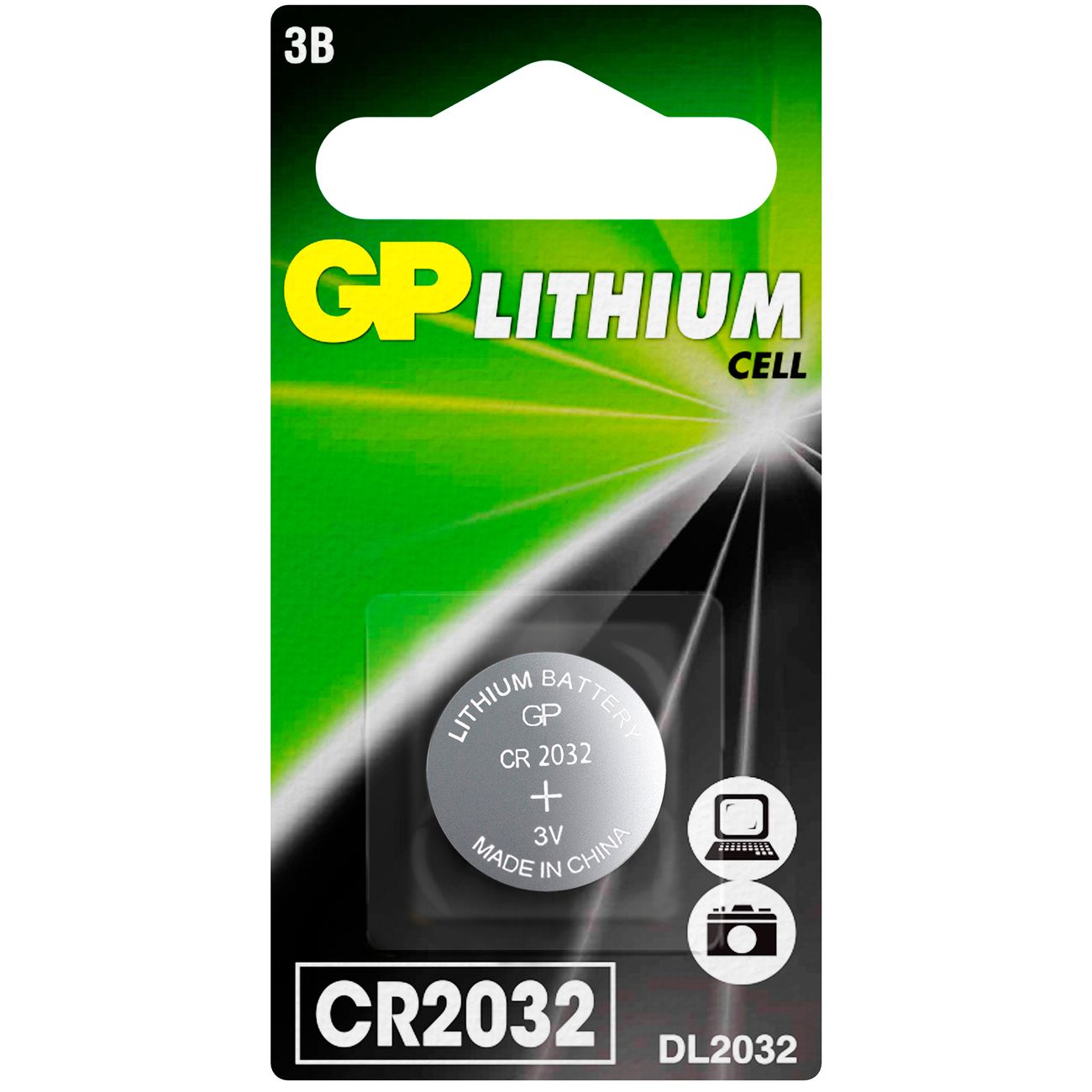 Батарея GP литиевая CR2032, 1 шт. (CR2032-CR1) фото