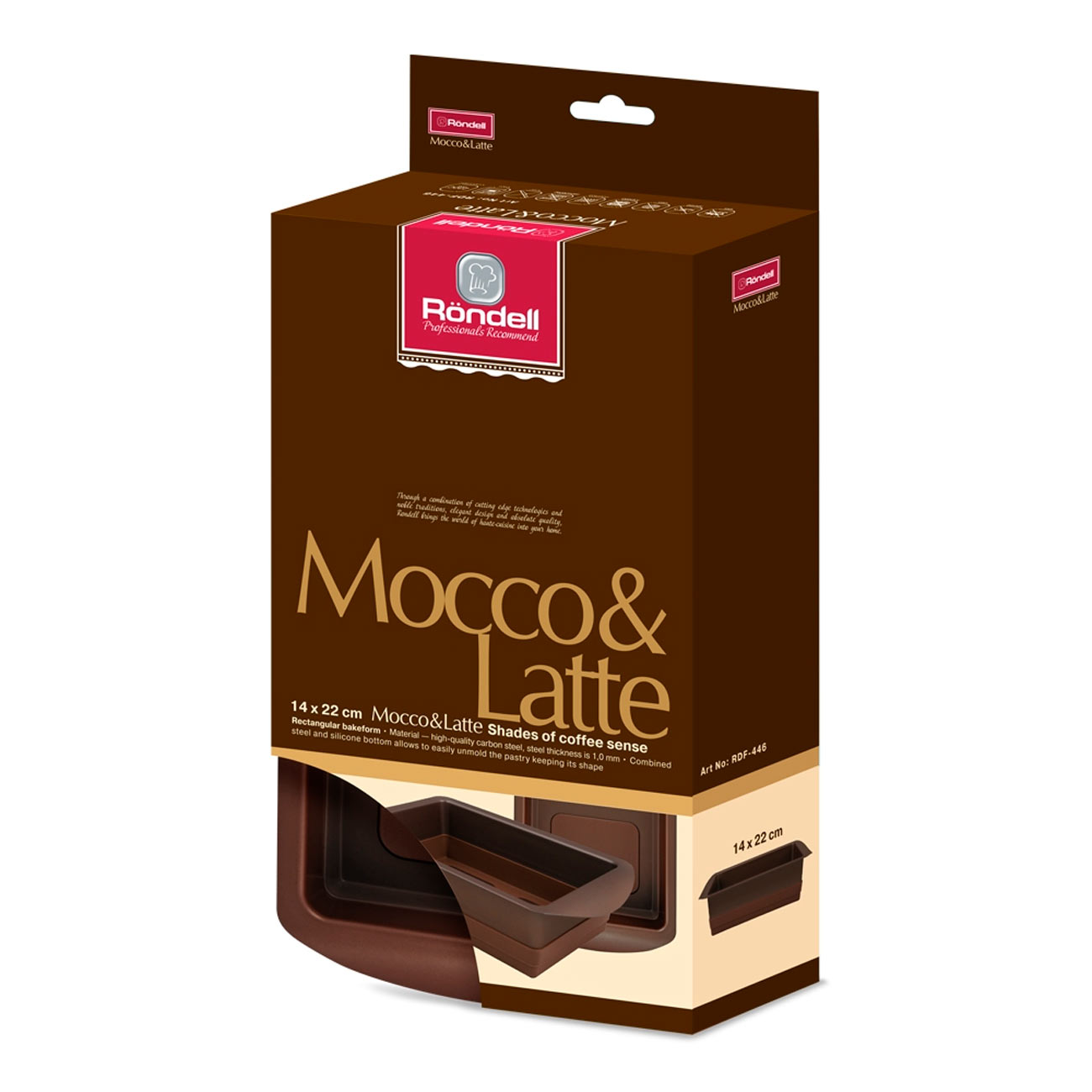 Форма для выпекания (металл) Rondell Mocco&Latte RDF-446 22х14см