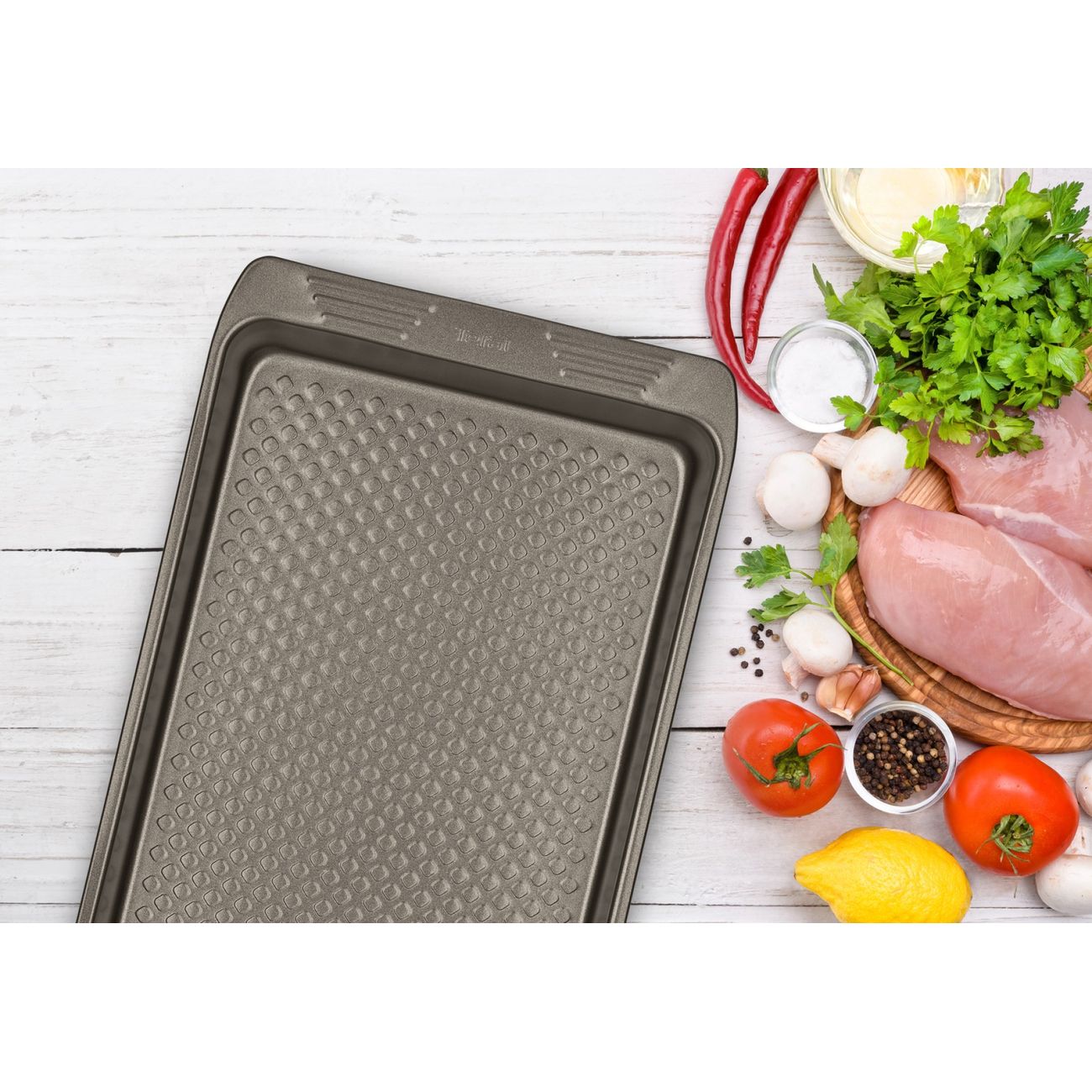 Форма для выпекания (металл) Tefal Easy Grip 26,5х36см (J1627114)