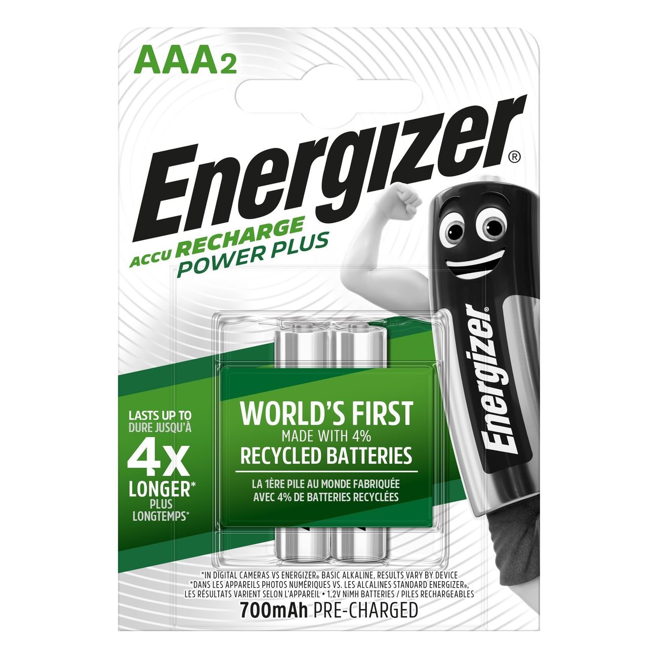 Аккумулятор Energizer Power Plus AAA 700mAh 2шт. фото