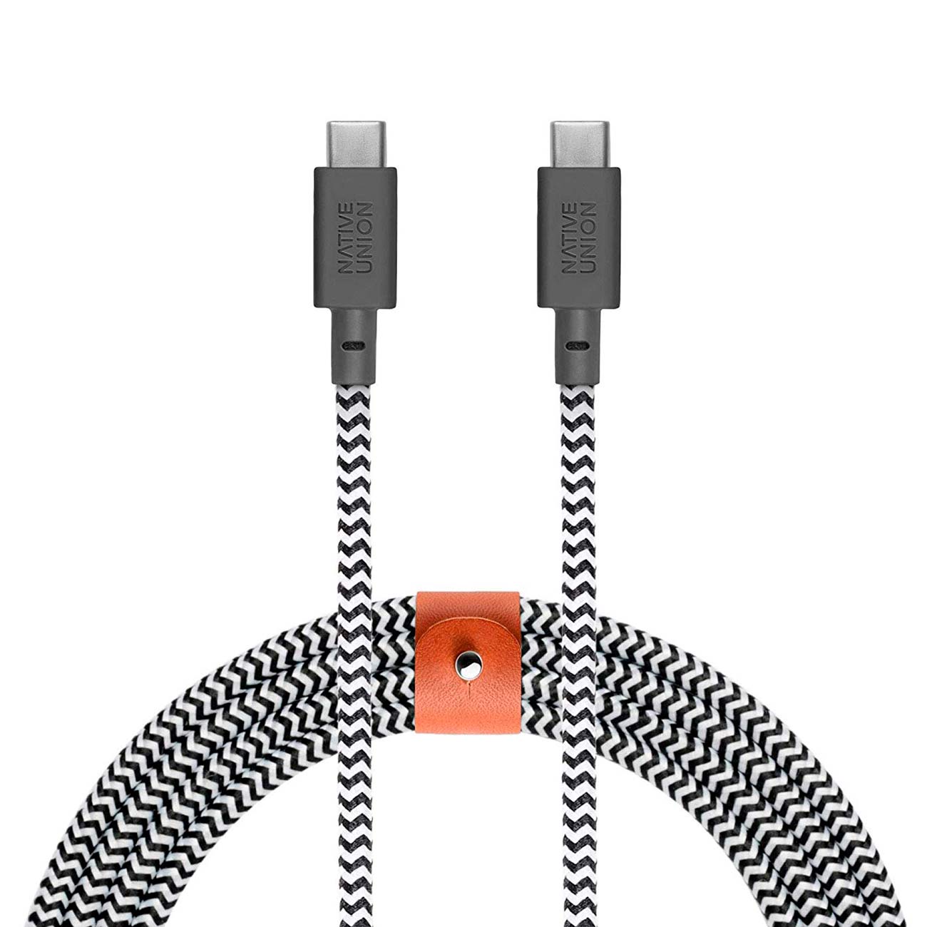 Кабель Native Union 2,4 м USB-C to USB-C Zebra (BELT-KV-C-ZEB) фото