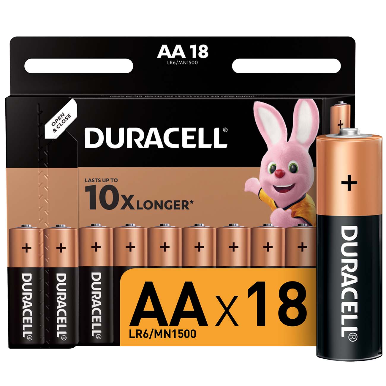 Батарея Duracell AА LR6-18BL Basic 18шт. фото