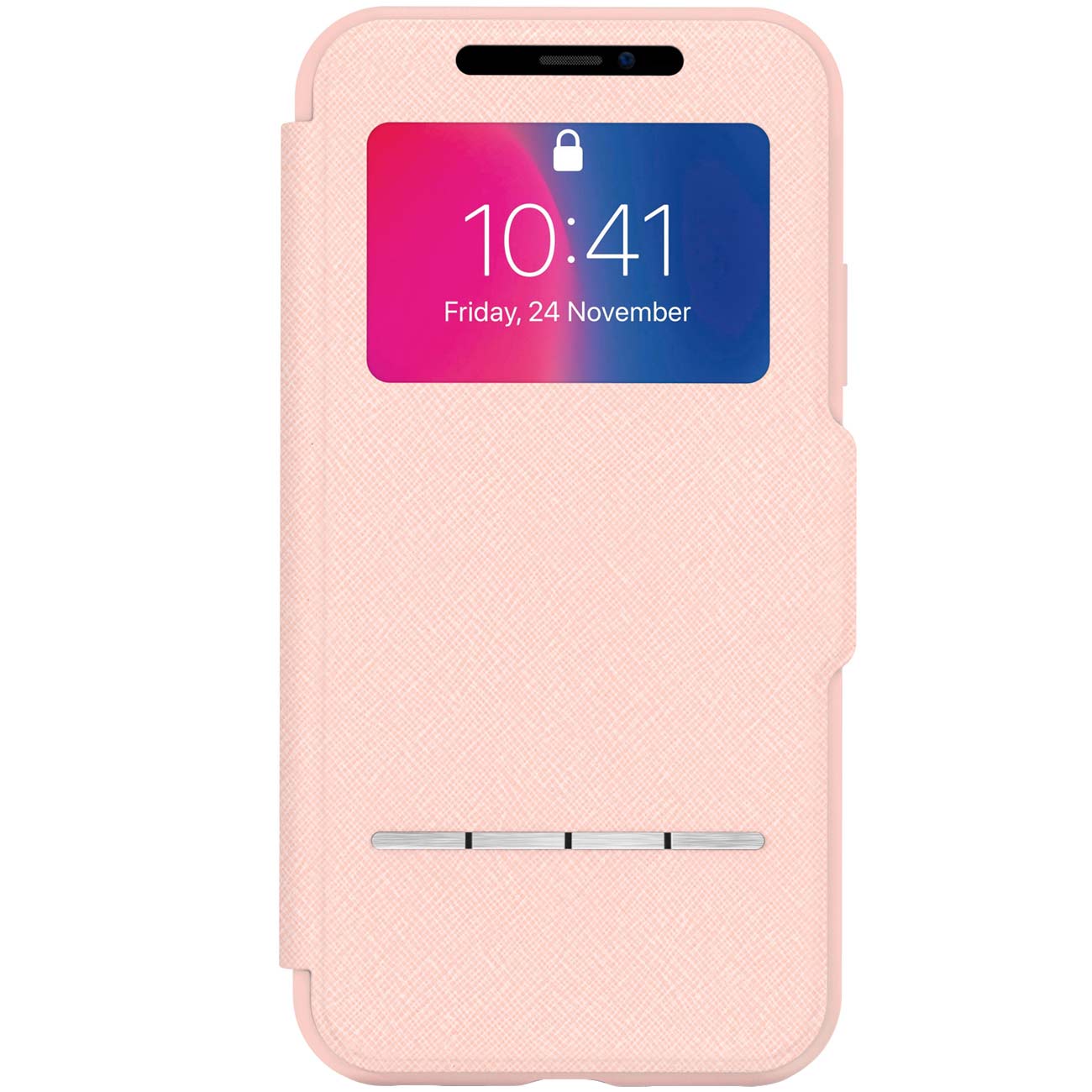 Чехол Moshi SenseCover для iPhone X Luna Pink