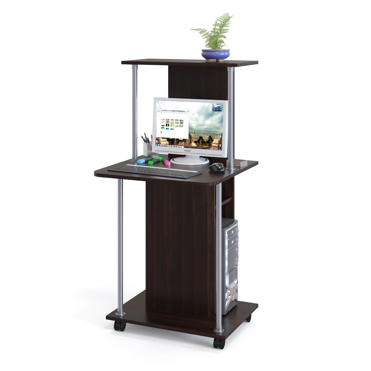 Стол компьютерный Сокол Меб.фабрика КСТ-12 Венге