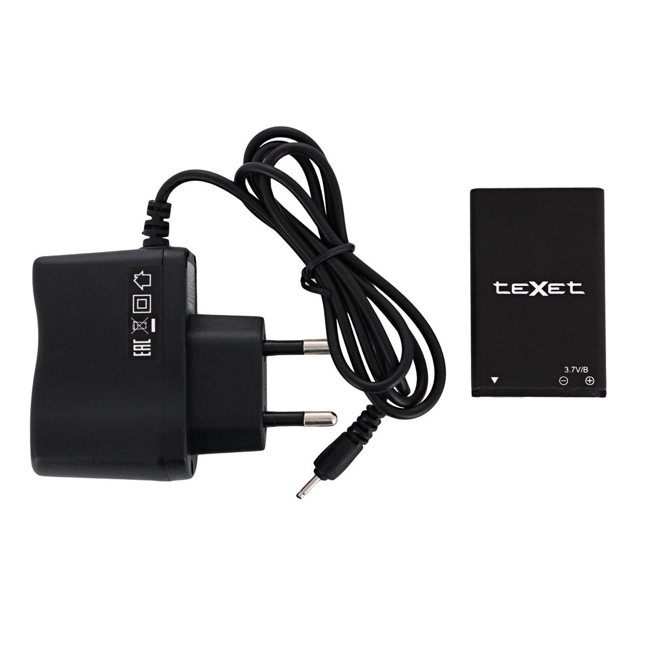 Мобильный телефон teXet TM-121 черный