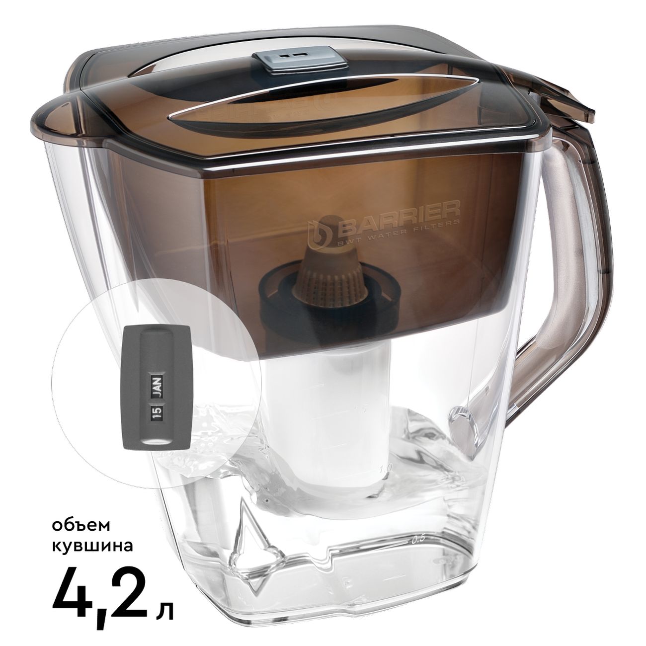 Фильтр для очистки воды Барьер Гранд Нео Антрацит