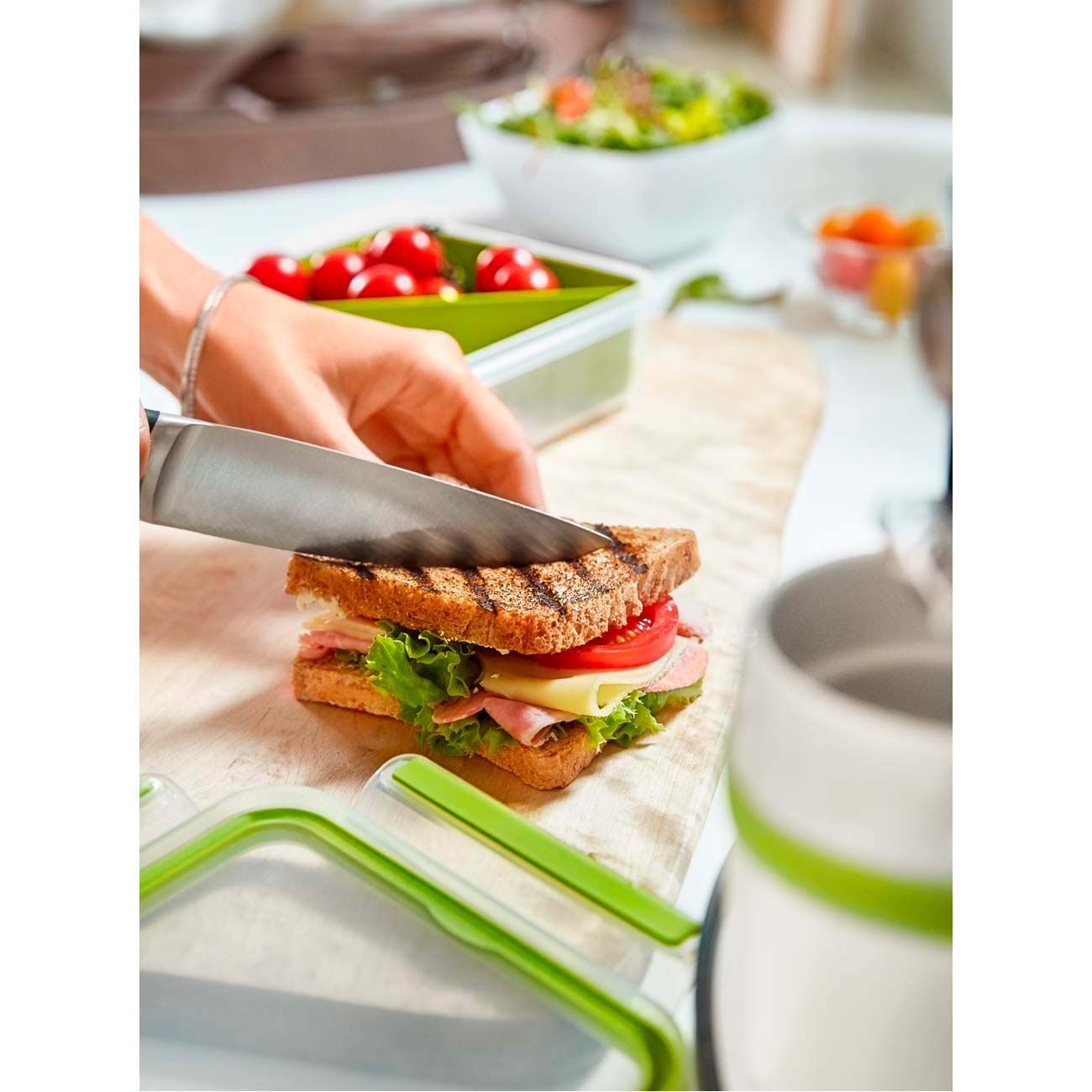 Контейнер для продуктов Tefal MasterSeal TO GO со вставкой 1л (K3100512)